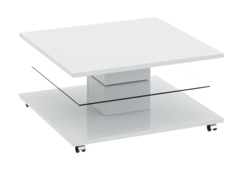 Журнальный стол Diamond 1 белый глянец
