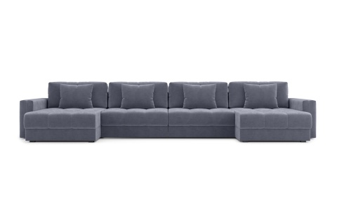 Диван п-образный тик-так Монарх М2О2 темно-серый