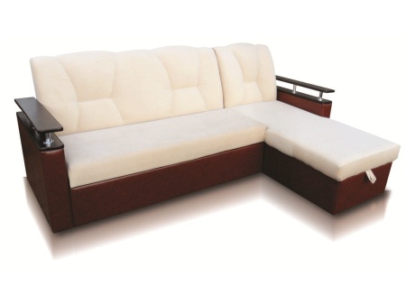 Диван Угловой Маргарита с Ножками-Кубышками Ш-2260 х Г-1550 х В-1000 мм/Спальное место Ш-1250 х Г-2000 мм
