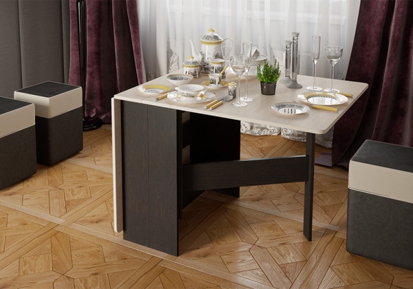 Стол-книжка Т2 венге цаво / дуб белфорт