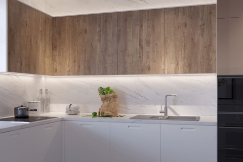 Стеновая панель Azurita white 8110