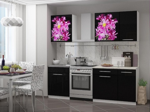 Кухонный Гарнитур Астра МДФ/Фотопечать 1400 мм